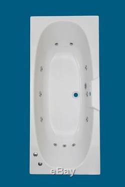 11 CHROME JET DOUBLE ENDED WHIRLPOOL -SPA-BATH -1700 x 750mm