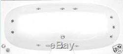 11 Jet 1800 x 800 Double Ended Whirlpool Bath Large White Jacuzzi Spa