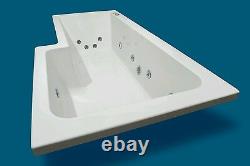 12 JET OCEANA 1700mm L SHAPED L H SHOWER WHIRLPOOL SPA BATH