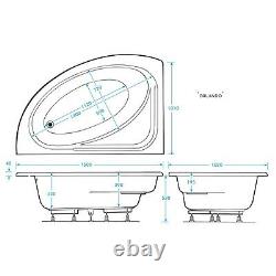 12 Luxury Slimline Jet Trojan Orlando L H Whirlpool Jacuzzi Spa Bath