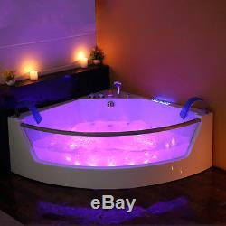 1300 Corner Whirlpool Shower Spa Jacuzzis Massage Corner 2person Double Bathtub