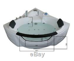 1350mm 20 Jet Whirlpool Bath Shower Air Spa Jacuzzis Massage Corner 2 person