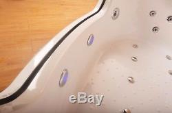 1350mm 20 Jet Whirlpool Bath Shower Air Spa Jacuzzis Massage Corner 2 person tub