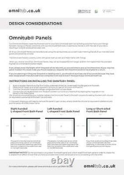 1500 L x 1050 W x 625 H. Deep Bath. Omnitub Duo Extra