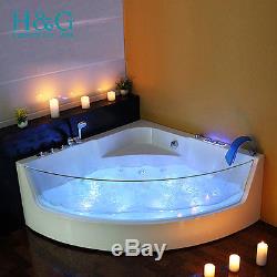 1500 Whirlpool Shower Spa Jacuzzi Massage Corner 2 person Double Bathtub NO6133