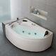 1500MM Whirlpool Shower Spa Jacuzzis Massage 1 Person Corner Bathtub Left hand