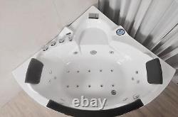 1500mm Adelaide Deluxe Electronic Corner 2 Person Whirlpool Bath & AirSpa