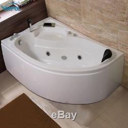 1500mm whirlpool Left Hand Spa Jacuzzis Massage One Person Corner Bathtub 1510L