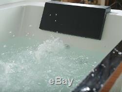 1690mm 22 JET Whirlpool Bath Shower Spa Jacuzzi Straight 2 person Double Bathtub
