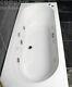 1700 × 750mm Double Ended Center Tap Hole Whirlpool Bath Reinforced Made in UK