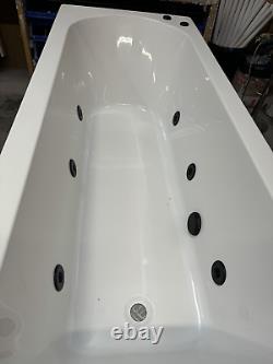 1700 X 800mm Round Single end 6 Black Jet Whirlpool