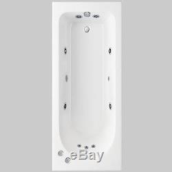 1700 whirlpool Straight Shower bath 11 Jets Massage White Acrylic Bathtub 170SW