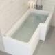 1700mm L Shape 8 Jet Whirlpool Bath Shower Jacuzzi Spa Massage Right Hand