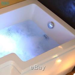 1700mm Whirlpool L Shaped Bath Right Hand With 8 mm Thick Acrylic+Shower Panel