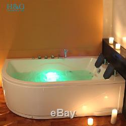 1800 Whirlpool Jacuzzi Massage Bath Shower Spa Corner 2 person Bathtub NO5153R