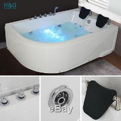 1800 Whirlpool Jacuzzis Massage Bath Shower Spa Corner 2 person Bathtub NO5153R