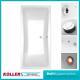 1900mm x 900mm Square Double Ended Bath-whirlpool Jet System-Light Option-KOLLER