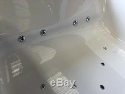 1950 x 1350 mm Modern Amanzonite Marino 4 Person 28jet corner whirlpool spa bath