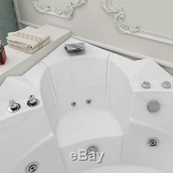 2 Person Indoor Whirlpool Bath Tub Hydro-Therapeutic Jacuzzi 1400 x 1400 x 620mm