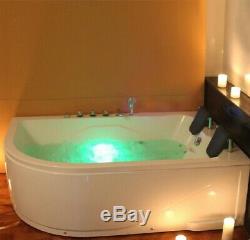 2 Person Whirlpool Bath Tub with Massage and Jacuzzi Jets Right Facing