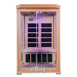 2 (two) Person Indoor Infrared Sauna With Ceramic, Carbon And Halogen Heaters