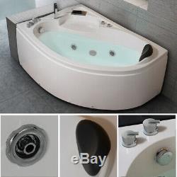2019 New Luxury Whirlpool Corner Bath SPA Massage Left Hand Bathtub 15001000mm