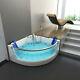2019 New Whirlpool Bath 17 Jacuzzi Massage Jets 2 Headrests Corner SPA Bathtub