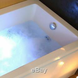 2019 New Whirlpool Luxury LED White Rectangle Bath 11 Massage Jets 1700700mm