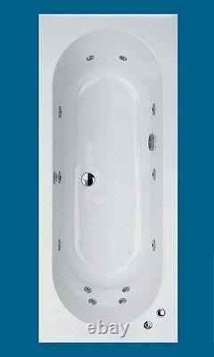 2020 12 JET 1800 X 800mm x 6m THICKNESS WHIRLPOOL SPA DOUBLE ENDED BATH