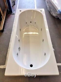 2020 New Trojan Cascade 11 Jet White Whirlpool Bath 1700 x 700 mm Jacuzzi Spa