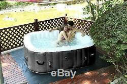 2020 Summer Brand New! 6 Person Square Inflatable Hot Tub Bubble Jacuzzi spa