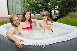 2021 Mspa Lite Square 4 Bather Portable Inflatable Hot Tub Spa Jacuzzi Bubble UK