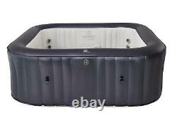 2021 Mspa Otium Square 6 Bathers Portable Inflatable Hot Tub Spa Jacuzzi Bubble