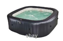 2021 Mspa Otium Square 6 Bathers Portable Inflatable Hot Tub Spa Jacuzzi Bubble
