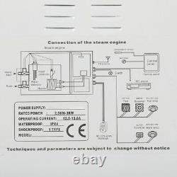 3KW 220V 3000W Steam Generator Sauna Bath Home SPA Shower Steam Room Controller