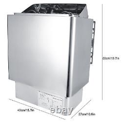 3KW Stainless Steel Sauna Stove Heater With External Control Panel Steaming Room