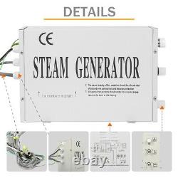 3KW Steam Generator 220V Home Shower Bath SPA Sauna with Panel Control