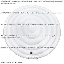4-6 Person Inflatable Garden Hot Tub, Smart Pump & Accessories Set Rattan Effect