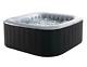 4 Person Black Inflatable Jacuzzi Hot Tub Spa Bubbles Square Brand New