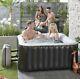4 Person Inflatable Jacuzzi Hot Tub Spa Bubbles Square Free Delivery