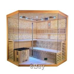 5-6 person hemlock traditional steam stove heater ozone sauna room