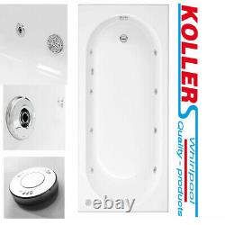 6 jet 8 Jet Whirlpool Spa Bath Tub Single Ended Round Choice Of Sizes White Roun