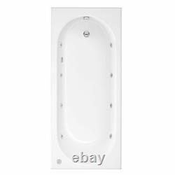 6 jet 8 Jet Whirlpool Spa Bath Tub Single Ended Round Choice Of Sizes White Roun