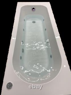 6 jet 8 Jet Whirlpool Spa Bath Tub Single Ended Round Choice Of Sizes White Roun