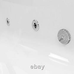 6 jet 8 Jet Whirlpool Spa Bath Tub Single Ended Round Choice Of Sizes White Roun