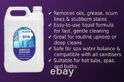 6 x Kleen Spa Hot Tub Surface Cleaner 5L- Waterline Hot Tub Cleaner, Jacuzzi