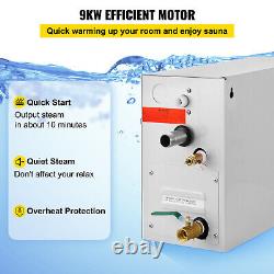 9KW Steam Room Generator Engine With Controller For Shower Bath Home Spa 220V