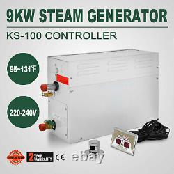 9kw Steam Generator Shower Auto Controller Sauna Bath Home Spa Relax