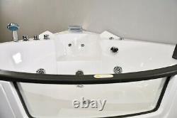 AMALFI WHIRLPOOL CORNER BATH-JACUZZI JETS-LED LIGHTS-1520mm x 1520mm-RRP £1999