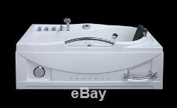 AP634 Whirlpool Spa Bath 1680mm x 850mm white designer underwater lighting